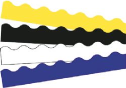 White Border Trim Scaloped Top 2.25''x35' 