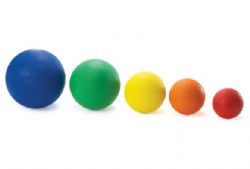 5'' Economy Heavy Rubber Inflated Ball W/Smile