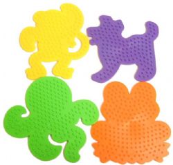 Clear Square Interlocking Pegboards 5.7x5.7'' 
