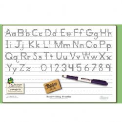 Manuscript Lined Wipe-Off Board 3 Sets Of Lines 9x12''