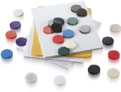 White Plastic Corrugated Board 18x24''