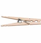 Wooden Clothes Pins w/ Spring 100/Pk.