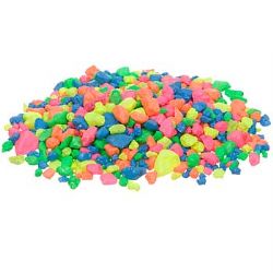 Blue Fluorescent Gravel 1 Lb. Container