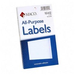 3/8x5/8'' White Labels 1000/Bx