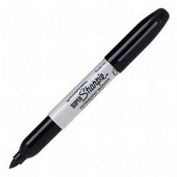 Super Sharpie Med. Pt. Black Perm. Marker