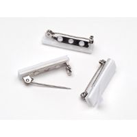 Pk. 1'' Steel Pin Back W/Adhesive 24/Pk.