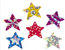 Cli 1/2'' Self-Stick Foil Stars 5 Colors