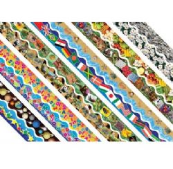 Smiley Faces Colorfull Scaloped 2.25''x39'