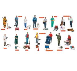 Community Helpers Bulletin Board Set 45 Pc.