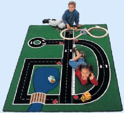 Small Carpet Rectangle 4'5''x5'10'' Block Play