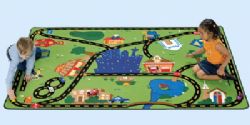 Small Carpet Rectangle 3'10''x5'5'' Car Play