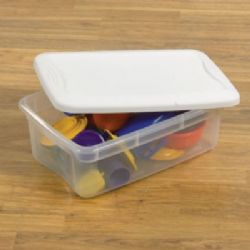 6 Qt. Clear Containers W/Cover