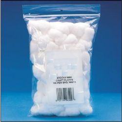 White Cotton Balls 100/Pk. 