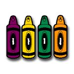 Crayon Box Two-Sided Decoration