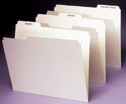 Bx.Letter Size File Folders 100/Bx. 3 Tab Asst. Position