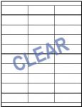 Clear Inkjet Printer Labels