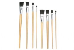 1/4'' Short Wooden Handle Easel Brushes