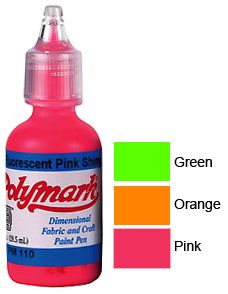 Yellow Fluorescent Puffy Paint