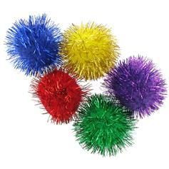 1/2'' Glitter Pom Poms 80/Pk.