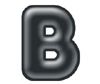 Black 4'' 3-D Ready Letters And Numbers
