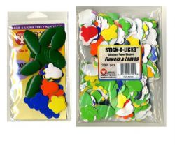 Flowers & Leaves Asst. Colors Stick A Licks