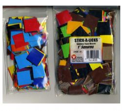 Gummed Squares Asst. Colors Stick A Licks