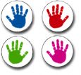 Handprints Stickers